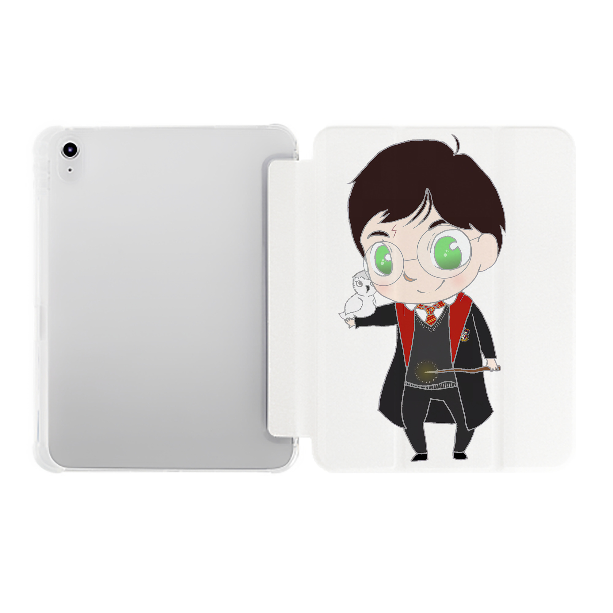 （画像用） Harry Potter ハリー・ポッターシリーズ IPad ケース ペン収納付き 三つ折りスタンド PUレザー×シリコン 対応機種9.5/10.5/10.9インチ